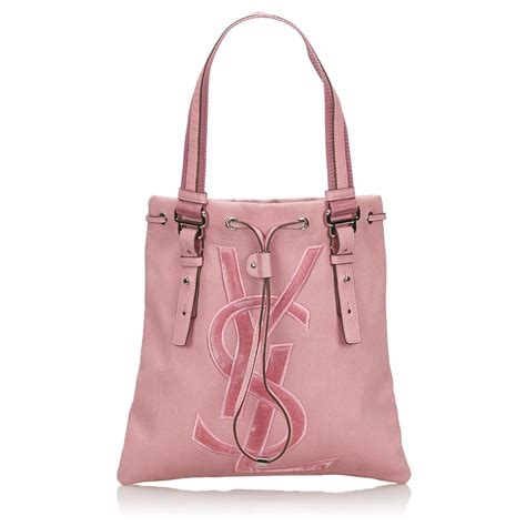 ysl kahala tote|SAINT LAURENT Canvas Kahala Sac Pink .